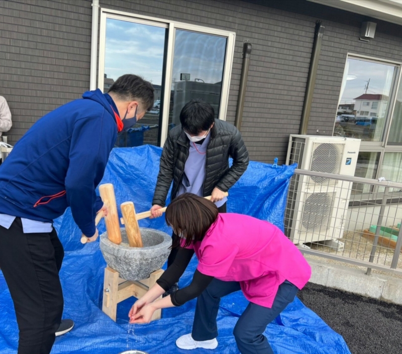 餅つきリハ